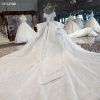 Picture of Luxury Sequin Beaded Ball gown off shoulder preals lace Sexy Designer Bridal Dress Wedding Dresses, HTL2199