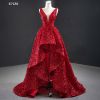 Picture of Luxury Red Wedding Bridal Dress sexy V-neck and backless evening dress  OB67126