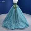Obeauty™ Blue Tulle prom dress Ball gown bridal dress