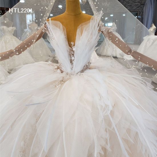 Obeauty™ Fashionable White A-line Boho Wedding Dress Bridal Gowns 2022 HTL2201