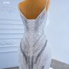 Obeauty™ White lace mermaid wedding dress sequin beaded bridal dress 