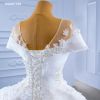 Obeauty™  Luxury Heavy Beaded Lace White Wedding Dresses 2022 OB67359