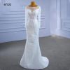 Obeauty™  Elegant mermaid wedding dress with detachable train OB67322