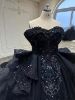 Obeauty™ Black Wedding Dress LLH0116